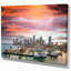 « miami coucher du soleil panoramique view », reproduction d’impression sur toile tendue-29496368