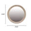 Miroir mural rond avec cadre sculpté