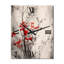 Horloge murale rouge et rouge Herb Garden II-2045863066