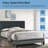 Shavertown 15-inch Adjustable Bed Frame with Headboard, USB Ports, Wireless Remote, Head and Foot Incline-69535446