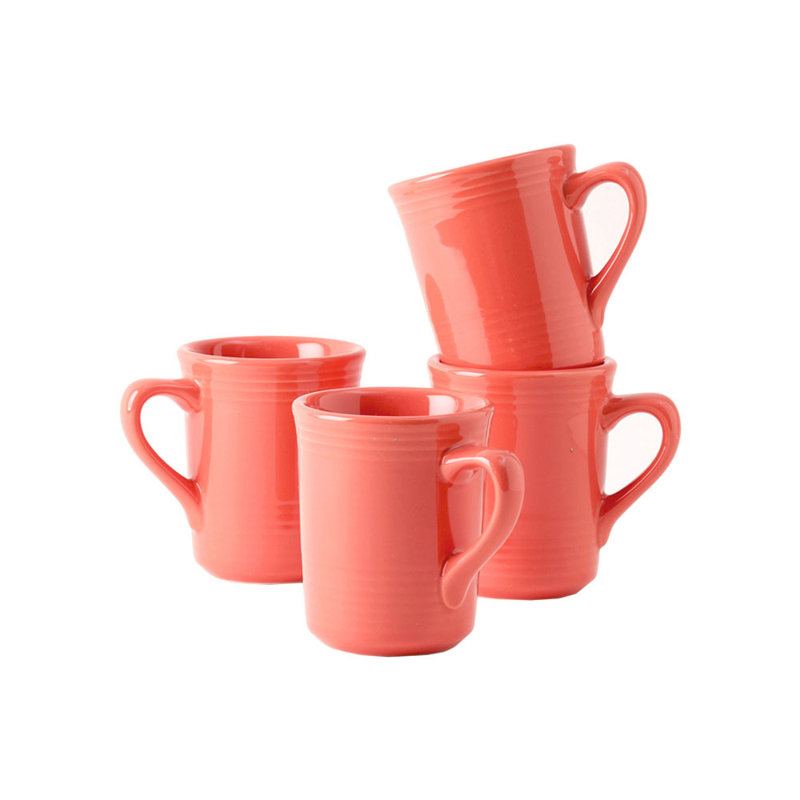 Grande tasse à café Arsène, Rose corail
