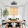 19.7" Flush Mount Caged Ceiling Fan With LED Lights And Remote Control