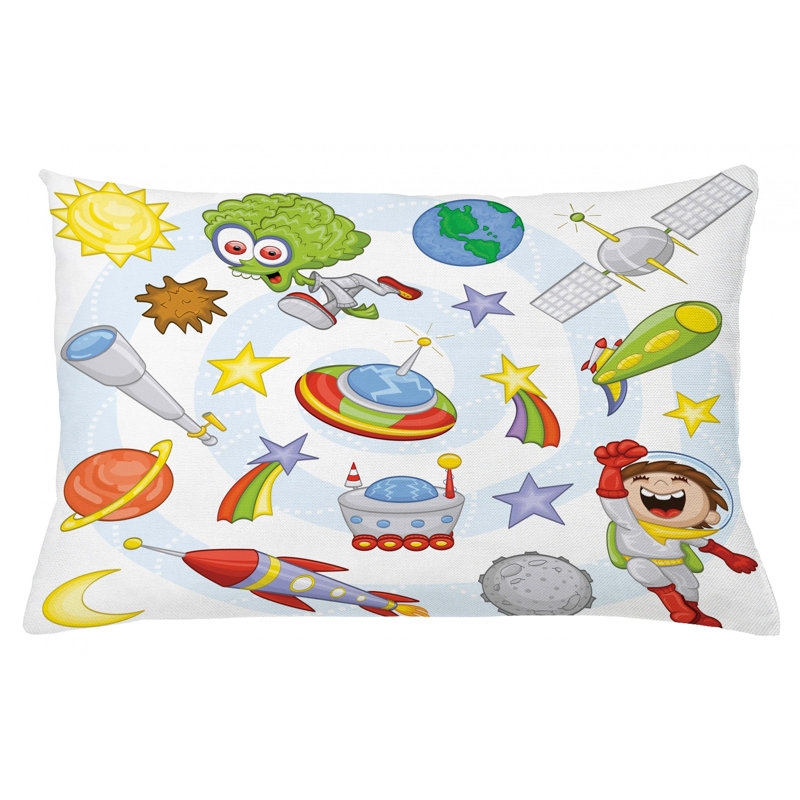 Housse de coussin lombaire intérieur/extérieur extérieur space, 16 po x 26 po