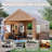 Car Canopy Portable Garage, Heavy Duty Car Port With Roll-up Ventilated Windows , Uv Resistant Waterproof All-season Tarp For Car, Boat And Emergency Shelter-110509523-123629355