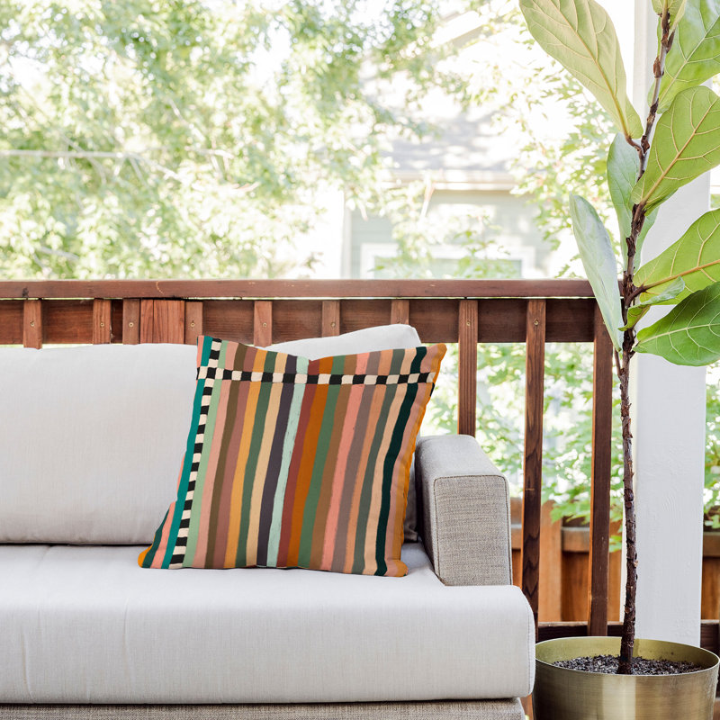  Polyester Indoor/Outdoor Throw Pillow, 18" x 18"