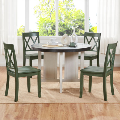 Brookner Wood Cross-Back Dining Chairs