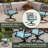 8 - Person Patio Dining Set with Rectangular Table , Cushions Included