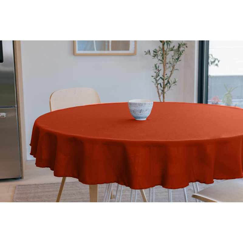 Solid Color Round Tablecloth - Basics by Wayfair™, Purple, 58" Round