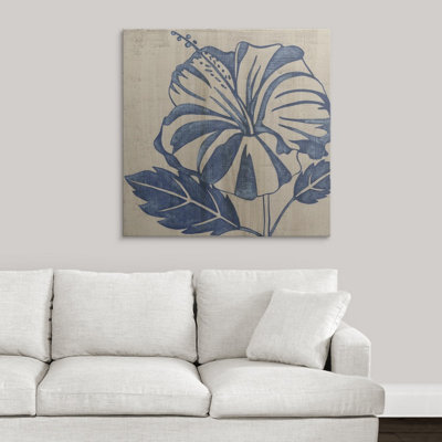 Indigo Floral " Indigo Hibiscus "
