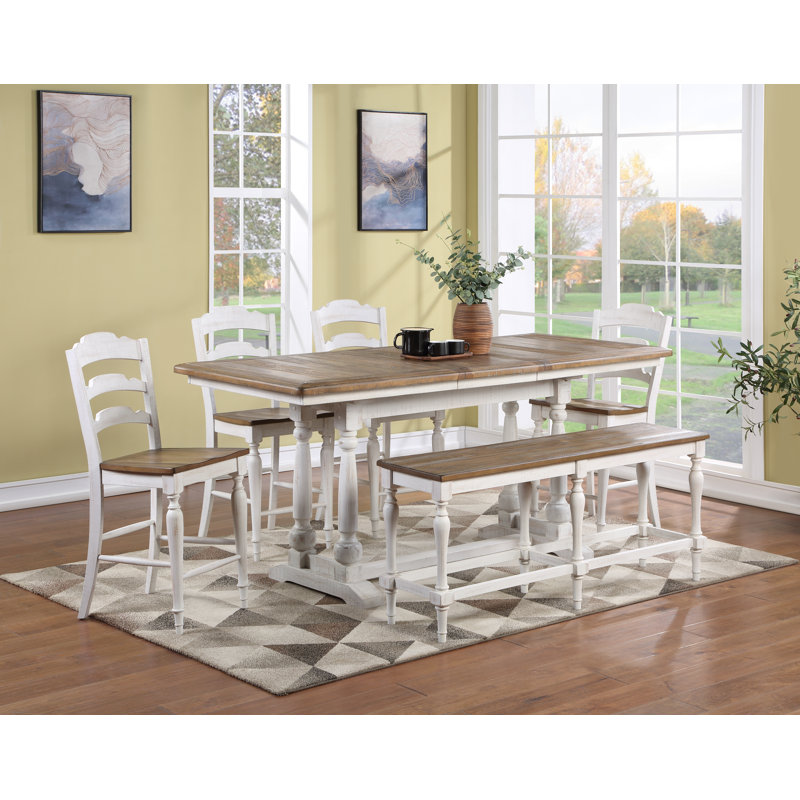 Poulin Solid Wood Bench