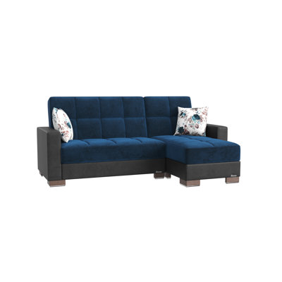 Chaise longue convertible avec rangement PrimeNest NimbusFlow