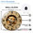 Cute Dog Clock Wall Art Decorative Home Décor Art - 12'' Modern Glass Wall Clock