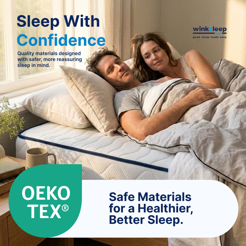 Winksleep Pocket Sprung Memory Foam Mattress, Medium-Firm, Breathable, Orthopaedic Support, Kingsize (5')