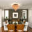 4 - Light 17'' Unique / Statement Round Flush Mount Ceiling Light With Glass-110845881