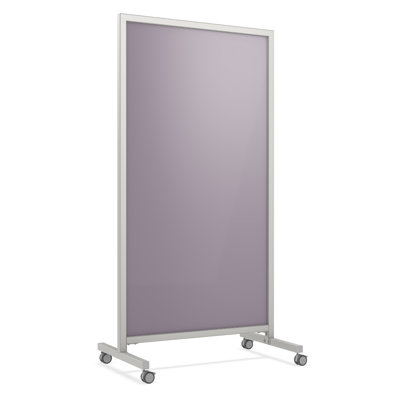 EZ Mobile Glassboard Freestanding Glass Reversible Large - 75"H x 38" W Framed Glass Board