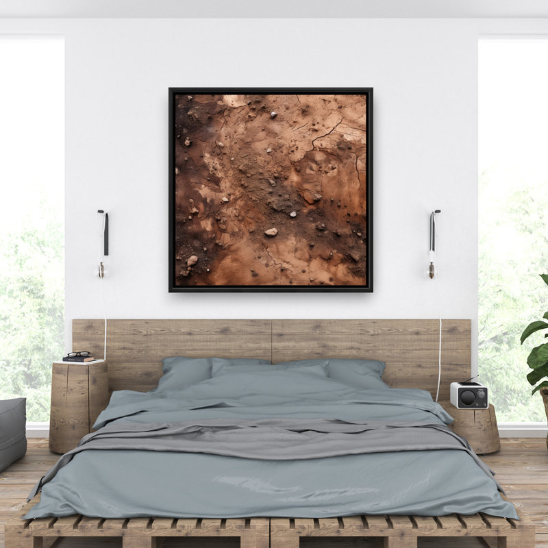 Mud and stones - 36"x36" Framed canvas
