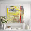 Red Yellow Gray Abstract Print-41557145