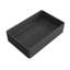 Vasque de salle de bain rectangulaire moderne en béton gris foncé de 50,5 cm (19,89 po), avec motifs, facile à nettoyer, résistant à la température, surface mate, à poser sur comptoir, esthétique soignée et éclatante.
