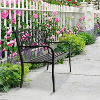 Duval Iron Outdoor Bench