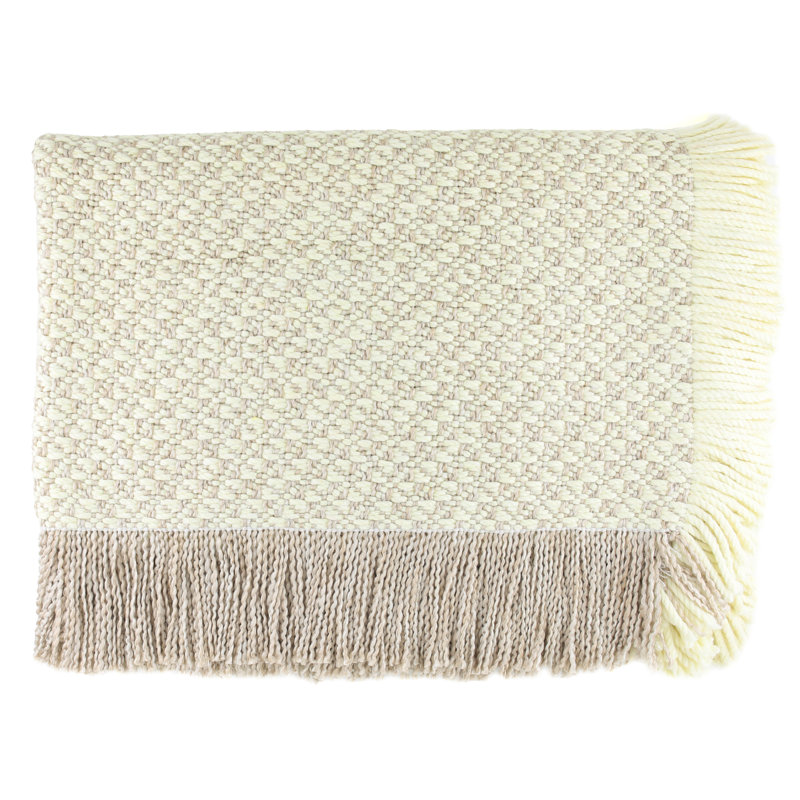 Machine Woven Throw Blanket, Linen