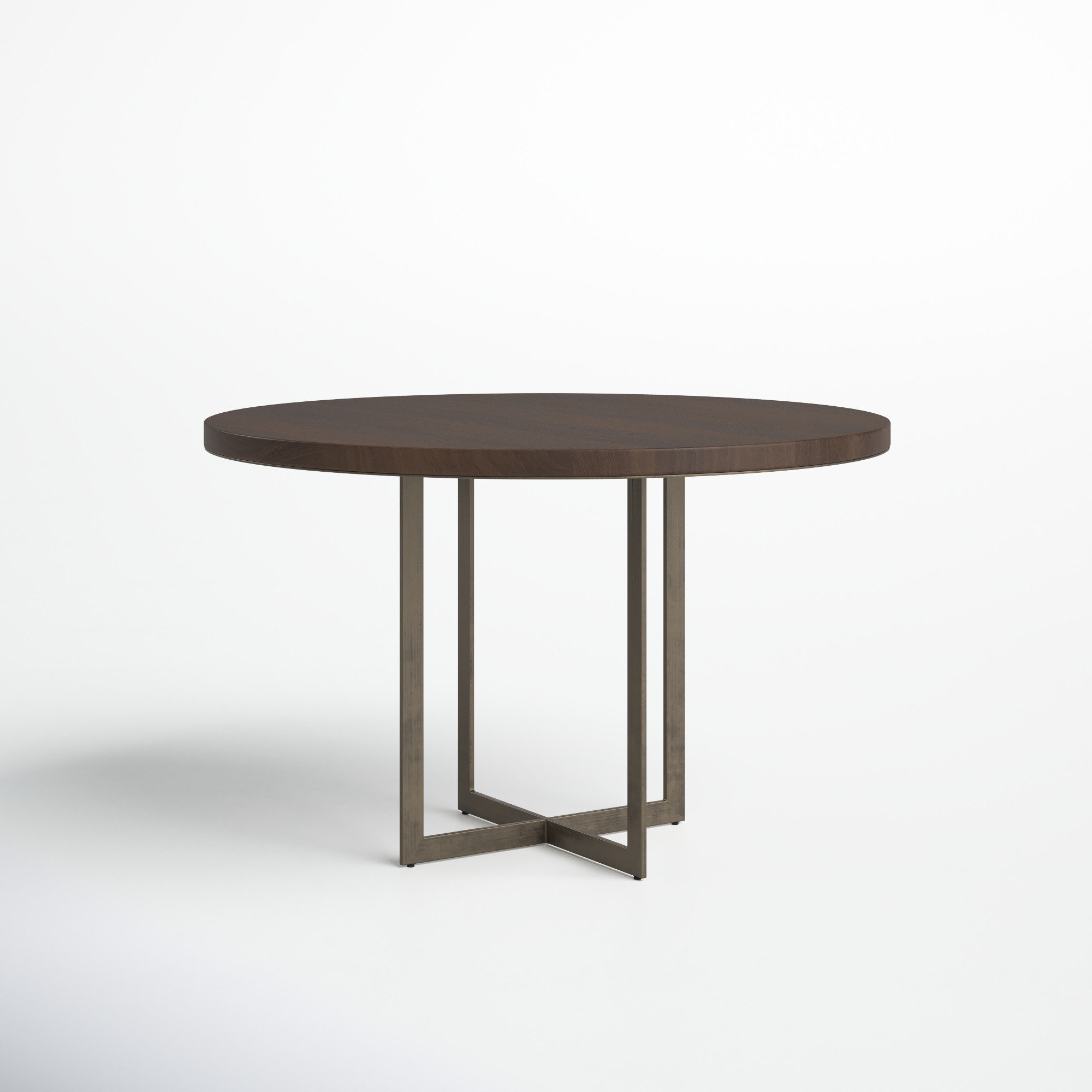 Tulane 48'' Round Dining Table, Brown, Dark Brown