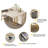 Folding Dining Table With Storage Rack And 2 Drawers