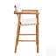 Ensemble de bar extérieur 6 pièces avec table et tabourets en bois d'acacia, coussins pour patio, cour arrière, piscine, balcon