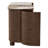Mavell 63" Modern Oak Wood 2-Drawer Sideboard with Silver Fox Ceramic Top