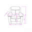 Fauteuil inclinable blanc avec lumière DEL