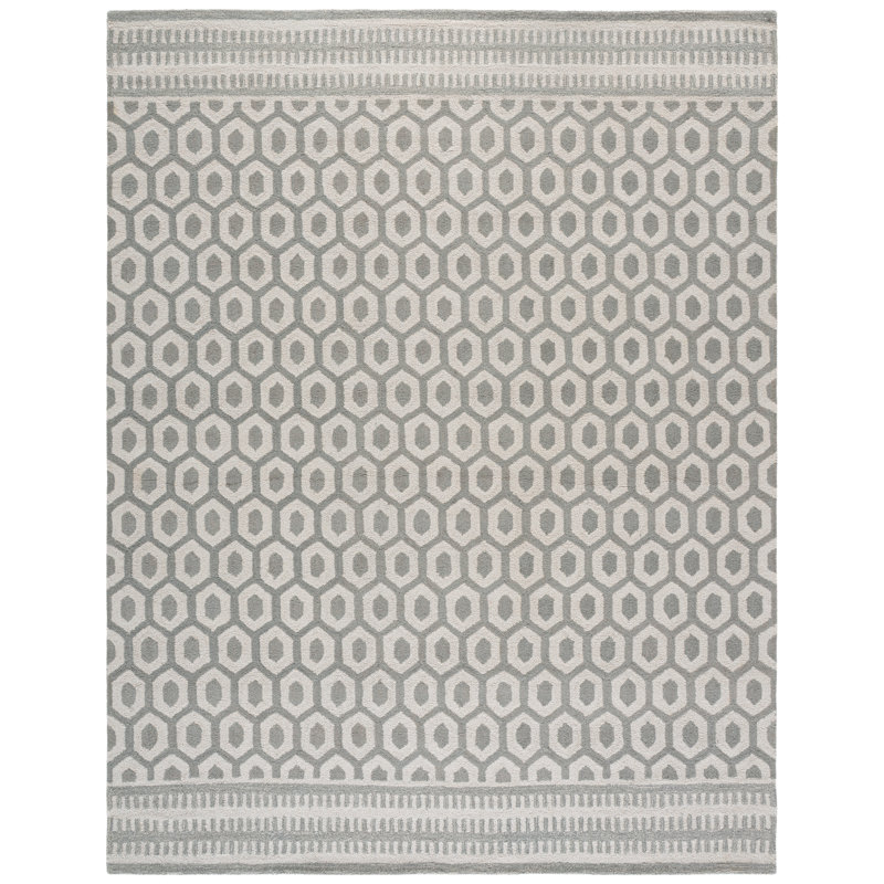 Cela Hand Tufted Performance Geometric Rug, Rectangle 8' x 10'