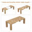 Table de salle à manger extensible pour 4 à 10 personnes, style ferme moderne

Table de salle à manger rectangulaire extensible de 140 à 220 cm avec 2 rallonges, table transformable pour salon, chêne naturel brun