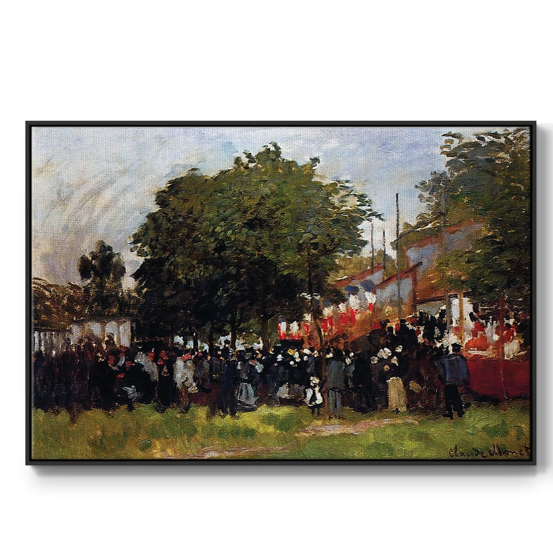 Festival à Argenteuil, 1872, Noir, H 17 po x l 25 po x P 2 po