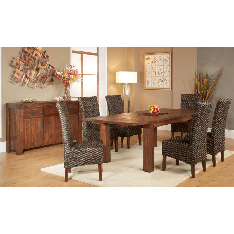 Fion 6 - Person Solid Wood Top Four Leg Dining Set