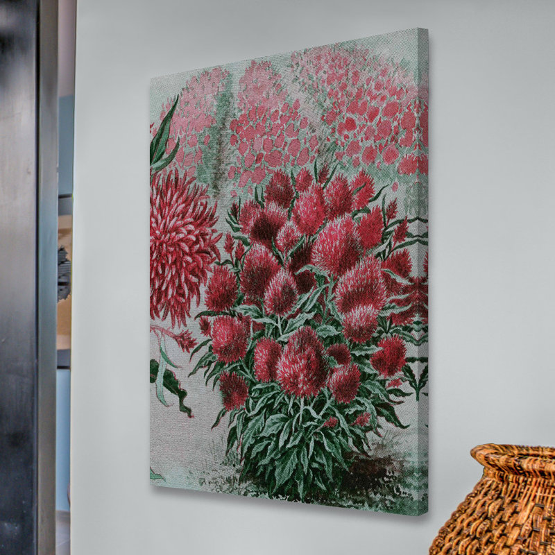 « laine fleurs 2 », reproduction d’art sur toile tendue, H 30 po x l 20 po