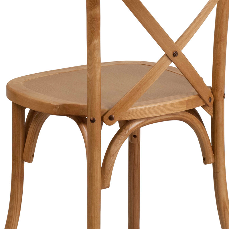 Chaise de bistro en bois Aroust, Chêne, 2