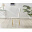 Benia White & Grey Marble Effect Dining Table Set with x4 Luxury Velvet Upholstered Dining Chairs-98984187