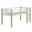 Lit mezzanine en bois avec échelle