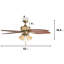 Ventilateur de plafond 52 po Royal Palm-1018417162