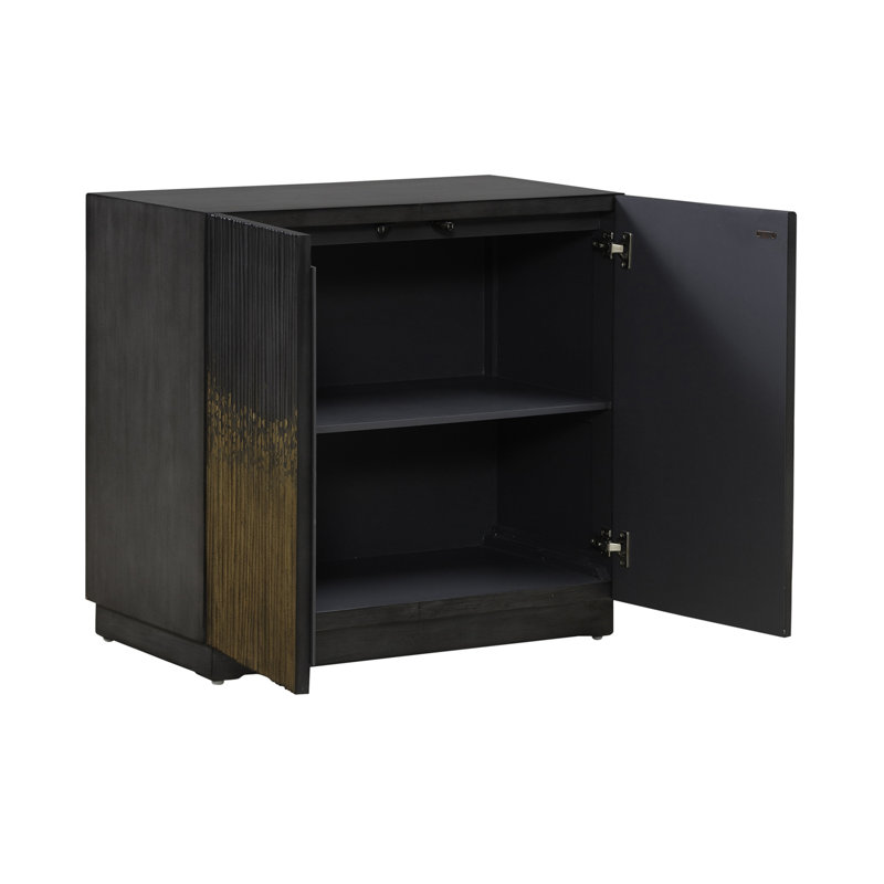  Vitold Accent Cabinet w/ Reeded Doors & Soft Close Hinges, 30"H x 32"W x 18"D