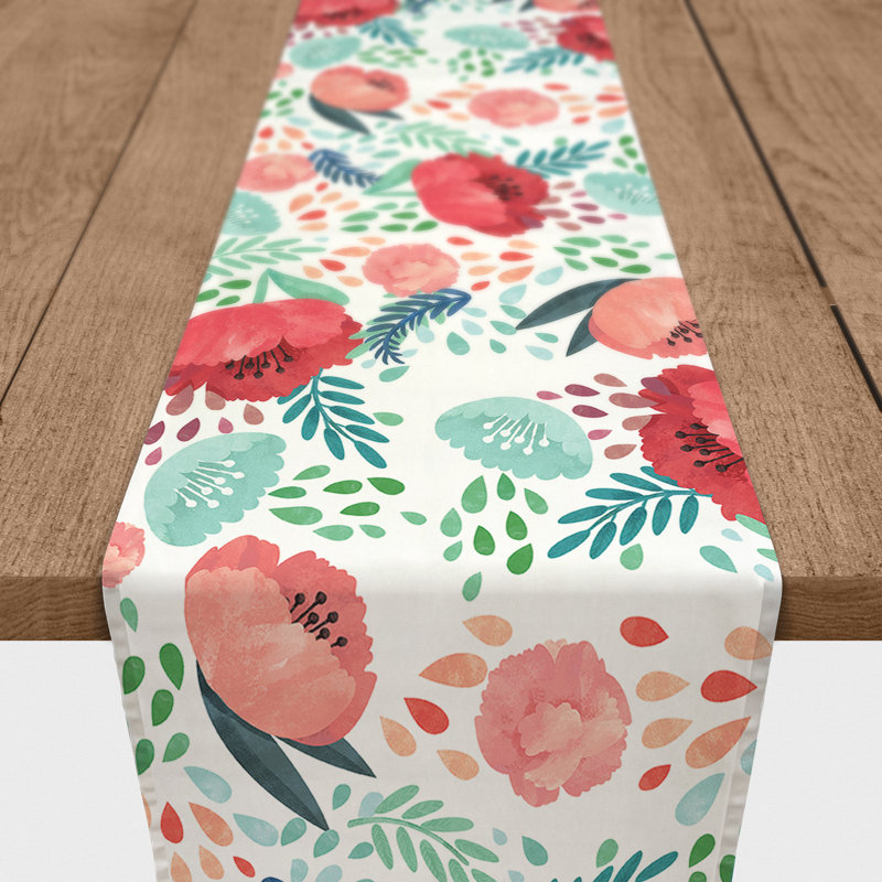 Flanigan Florals Table Runner, 90" L x 16" W