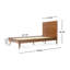 Lit plateforme en bois d'acacia Cohron avec pieds évasés -1940066269-1940066270