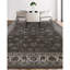 Tapis brun et ivoire de haute qualité noué à la main