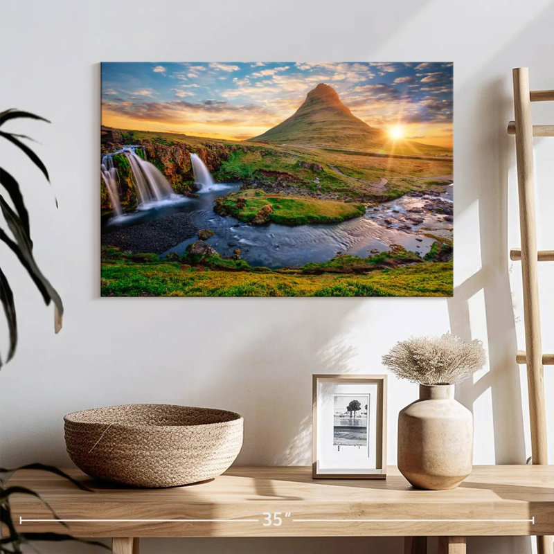 Alvord Kirkjufell au lever du soleil, H 16 po x l 24 po