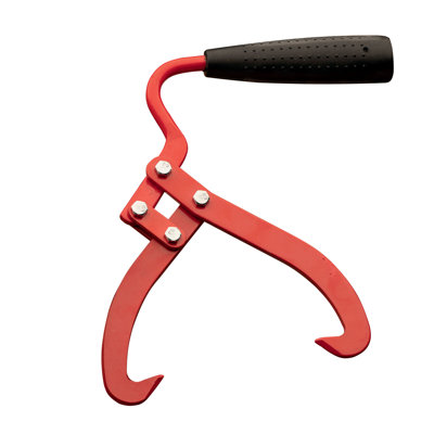 Log Tongs - One-Handed Skidding Tongs with 6.75” Claw Opening and Non-Slip Grip - Fireplace Tongs Log Grabber for Fire Pit, Campfire Tongs, or Lifting Firewood - Logging Tools by 