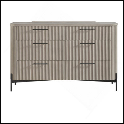 6 Drawer Dresser - Taupe