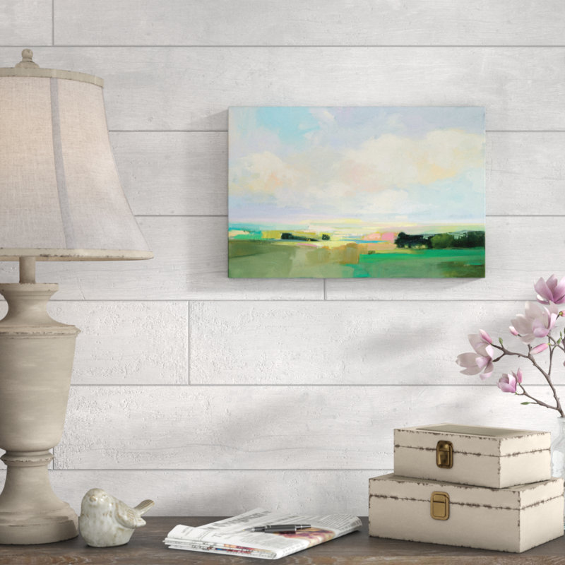 Summer Sky I 1 Piece Wrapped Canvas Painting, 30cm H x 46cm W