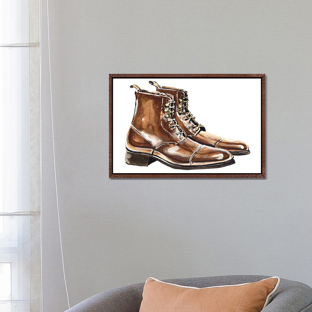 Benny Patina Espresso von Sunflowerman - Gallery-Wrapped Canvas Giclée on Canvas