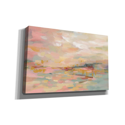«Pink Waves» par Silvia Vassileva, art mural sur toile