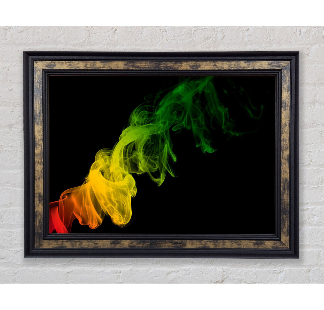 Smoke Twist Rainbow - Einzelner Bilderrahmen Kunstdrucke