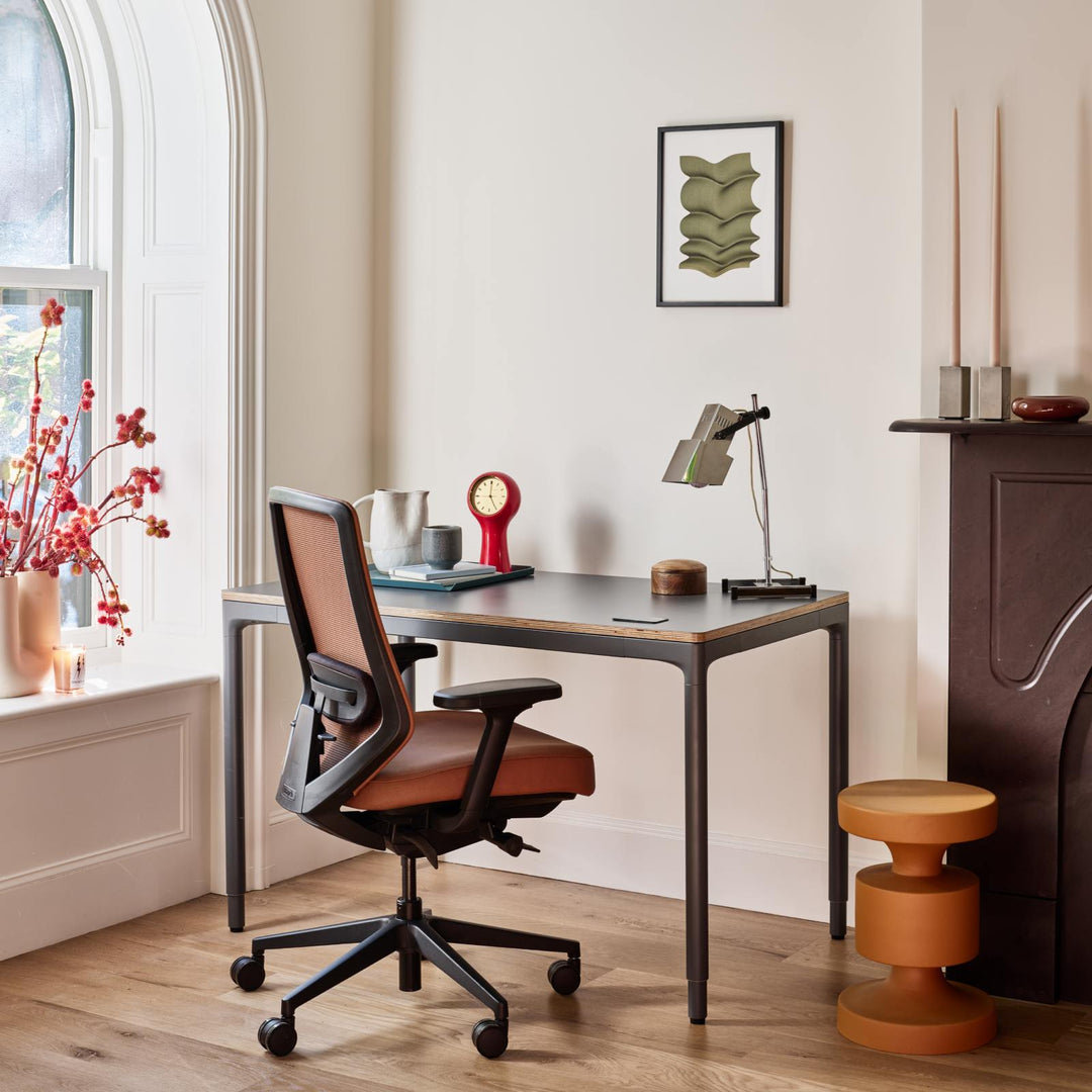 Standing Desk, 44.6" H x 48" W x 27" D, Carbon, Carbon